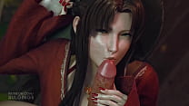 Final Fantasy 7 REMAKE Aerith mamá follada por la garganta