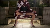 Japonês yukata amador femdom sentada na cara / escravo lambido