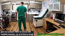 Enfermeiro entra furtivamente na sala de exames no intervalo para se masturbar na mesa de exames no GuysGoneGynoCom!