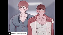 Anime~big muscle boobs couple， so lovely and big dick ~(watch more ：patreon.com/AndyLin)