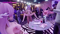Клубная вечеринка, гэнгбэнг, ХЕНТАЙ, мультяшное порно 2023