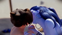 3D Hentai: Overwatch Widowmaker and Tracer Fucked Uncensored 3D