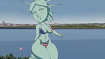 Статуя Свободы — Тансау (Порно Анимация, 18 )