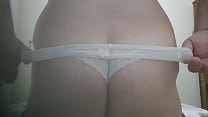 Married50 with his wife's panties #11