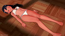 Nagatoro (Erwachsenenversion) trägt einen weißen Bikini und will Sex