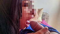 YOUNG GIRL SUCKING HER BOYFRIEND’S DICK ALL OVER