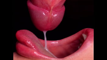 Primo piano: fantastica bocca da succhiare - pompino ASMR