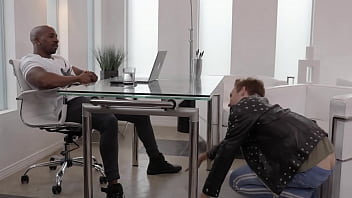 I hope my boss raises my salary after sucking his cock under the table