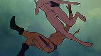 Morena sexy es capturada por salvajes / Fantasía animada erótica / Dibujos / Anime
