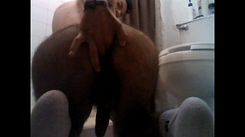Chavo fingering in the bathroom