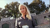 Cute Eurobabe Monika paid to get fuck in public place